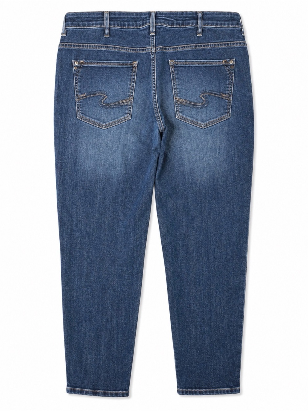 Silver Jeans Suki Skinny Crop 16W Medium Wash Stretch Denim Capri Jeans Women
